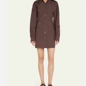 Nanushka FEDA LASER-CUT SHIRTDRESS